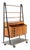 1960s Swedish Freestanding Teak Bookcase With Black Lacquered Legs For Sale