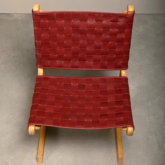 Heath Cantilever Dining Chairs in Ash and Leather by Ditte & Adrian for France & Søn / France & Daverkosen, 1970s, Set of 6 For Sale - Image 10 of 18