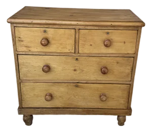 19th Century English Pine Chest of Drawers