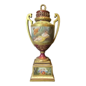 Early 19th Century 2-Handled Pedestal Urn