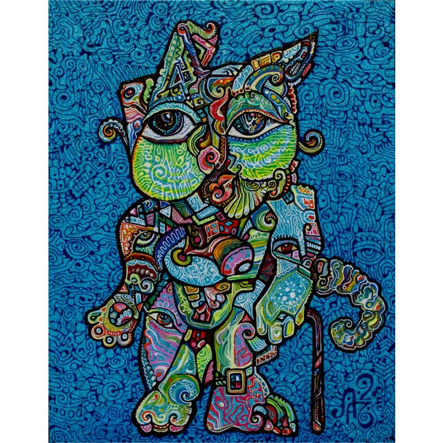 Alexander Arshansky, "Old and Wise" Cubist Piece For Sale
