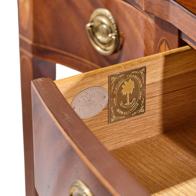 Baker Historic Charleston Collection Mahogany Sideboard Console Table For Sale - Image 9 of 9