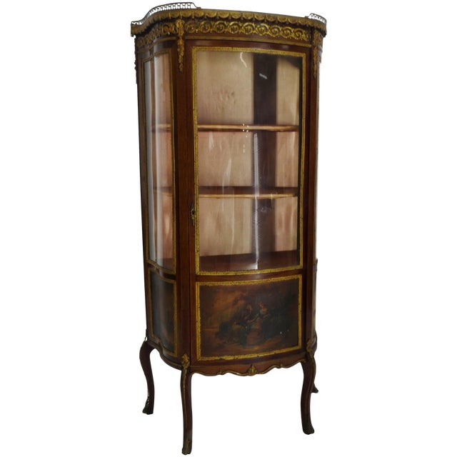 19th Century French Vitrine With Ormolu For Sale