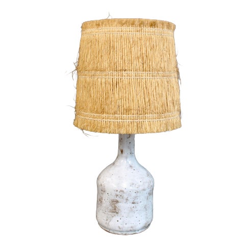 Mid-Century Ceramic Table Lamp by Alexandre Kostanda, Vallauris, France, 1960s For Sale