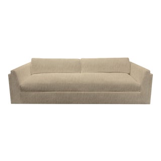 Repose Sofa by the Drawing Room Atl - Upholstered in Cozy Alpaca Fur - Tan - Comfortable Cloud Like Sofa With Single Seat Cushion For Sale