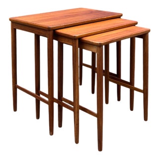 Teak Nesting Tables from Opal Kleinmöbel, Set of 3 For Sale