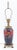 Moorcroft Pottery "Pomegranate" Pattern Baluster Vase Mounted as a Lamp, 1920s. Overall: 26" H x 6.5" Diameter....