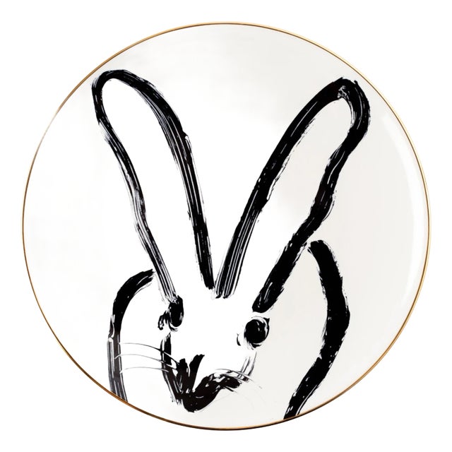 Rabbit Run Dinner Plate, White For Sale