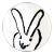 Rabbit Run Dinner Plate, White For Sale