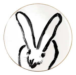 Rabbit Run Dinner Plate, White