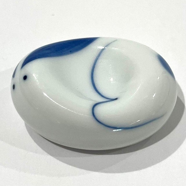 Japanese 1990's Arita Ware Rabbit Chopstick Rests - Set of Five For Sale - Image 3 of 7