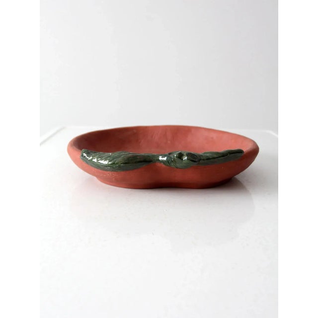 Vintage Ceramic Pumpkin Tray For Sale - Image 4 of 9