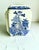 Chinoiserie Vintage Mason’s Ironstone Blue Willow Ginger Jar With Lid, English Chinoiserie Ceramic For Sale - Image 3 of 8