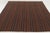 Traditional Vintage Palas Bidjar Square Kilim in Brown & Red With Bold Stripes - Rug & Kilim For Sale - Image 3 of 10