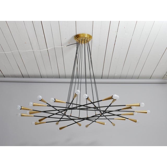 Impressive chandelier with 24 lights Height of chandelier can be adjusted. Up to 250V (Europe/UK Standard).The wiring of...