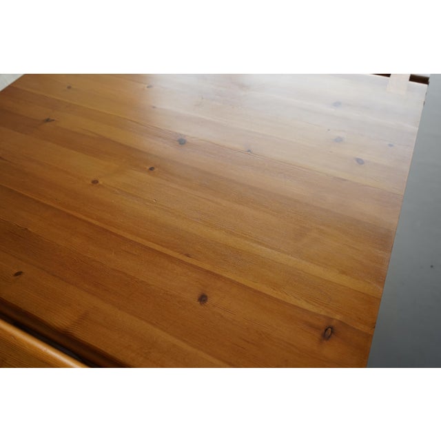 Pine Dining Set by Edwin Helseth for Stange Bruk, 1960s, Set of 5 For Sale - Image 17 of 18