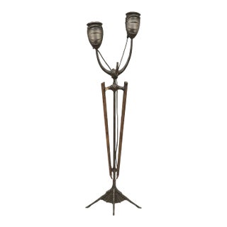 Monumental Hollywood Studio Torch Sculpture Attributed to Tim Burton's Planet of the Apes Brutalist Syle For Sale