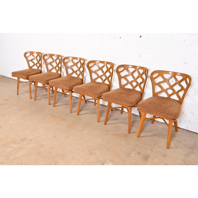 Harold Schwartz for Romweber Sculpted Oak Mid Century Modern