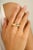 18K Gold Aquamarine and Diamond Signet Ring showcasing a bold 1.05 carat natural aquamarine gypsy-set in solid yellow...
