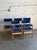 Blue Mid 20th Century Set of 5 Danish Modern Dining Chairs in the Style of Erik Buch For Sale - Image 8 of 9