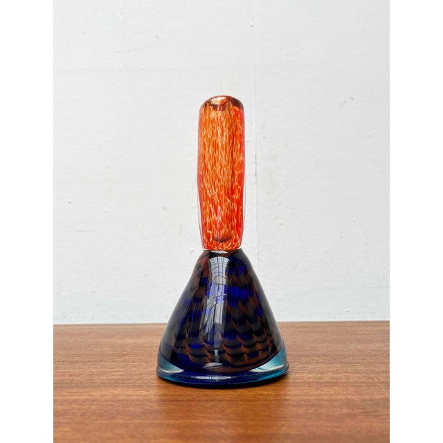 Glass Vintage Art Glass Candleholders, Set of 2 For Sale - Image 7 of 14