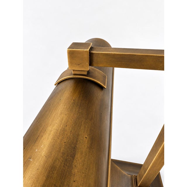 2010s Aged Brass Bankers or Library Lamp For Sale - Image 13 of 18