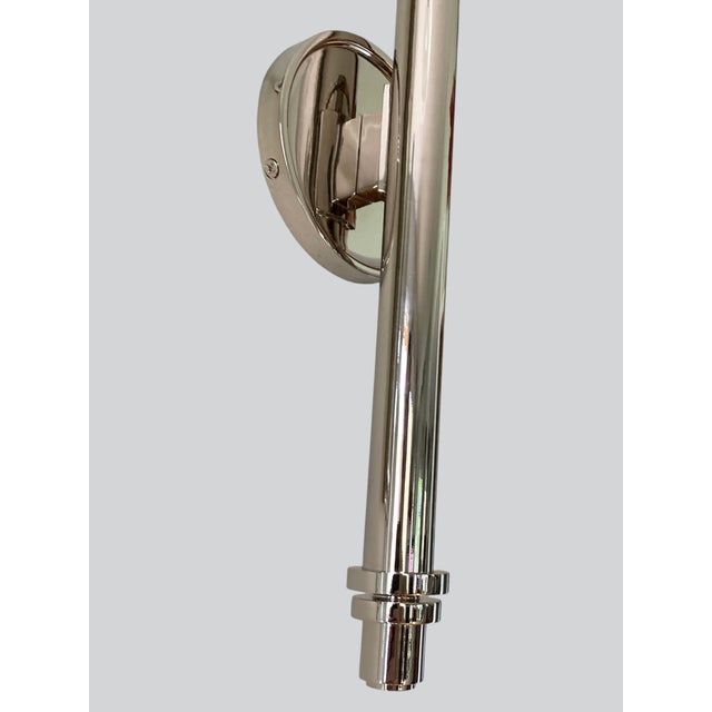 J. Randall Powers for Visual Comfort Signature Hargett Sconce in Polished Nickel Sp2504 Pn-Np For Sale - Image 9 of 18