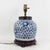 Chinese Antique Blue and White Porcelain Ginger Jar Table Lamp With Cobalt Floral and Medallion Motif For Sale - Image 3 of 14