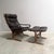 Remarks: Vintage lounge chair with hocker by Ingmar Relling for Westnofa, model Siësta. Norway 1960s. Plywood with linen...