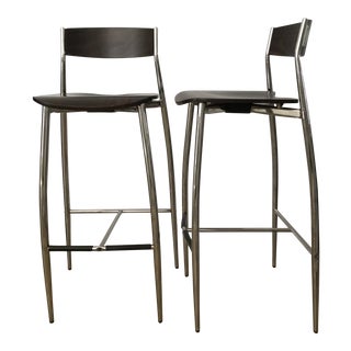 Modern Design Within Reach Baba Bar Stools- a Pair For Sale