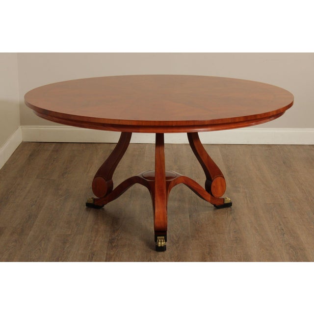 John Widdicomb Round Mahogany Dining Table Designed By Chad Womack For Sale - Image 13 of 18
