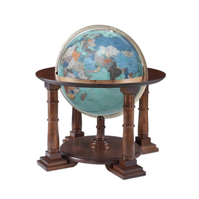 Early 21st Century Sirius Aquamarine Globe by Zoffoli Mappamondi For Sale - Image 5 of 5