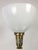 White Vintage Brass Ceramic & Marble Column Table Lamp For Sale - Image 8 of 9