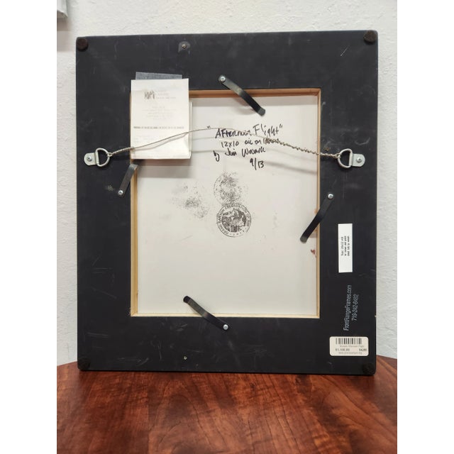 American 1990s Jim Wodark "Afternoon Flight" Framed Painting For Sale - Image 3 of 3