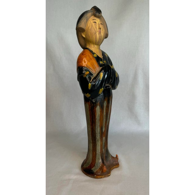 Asian Tang Dynasty Female Figurine For Sale In Houston - Image 6 of 9