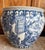 Figurative Oversized Blue & White Chinoiserie Cachepot | Grand Scale Planter For Sale - Image 3 of 10