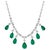 GIA Certified Pear Zambian Emerald & Diamond Bridal Drop Necklace 14 Kt Gold For Sale - Image 15 of 18