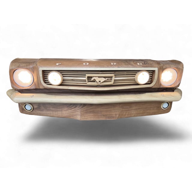 Modern Wall Art Accurately Representing a 1965 Ford Mustang For Sale - Image 3 of 3