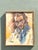 Wood Mid 20th Century Vintage Boho Regone Pierokkis Portrait Oil on Canvas, Framed For Sale - Image 7 of 9