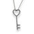 Unlock the beauty of love and elegance with this stunning white gold pendant, designed in the shape of a delicate key. The...