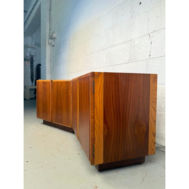 Mid 20th Century Mid 20th Century Vintage Walnut Cabinet Nightstands by Lane - a Pair For Sale - Image 5 of 12