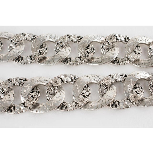 Kenzo Paris Silver Plate Floral Choker Necklace For Sale - Image 10 of 10