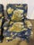 Vintage Bench-Made 3-Piece Living Room Set in Schumacher "Dog & Duck" Indigo Linen – Sofa & 2 Matching Chairs For Sale - Image 10 of 18
