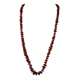 Vintage Gemstone Amber Necklace, 1960s For Sale