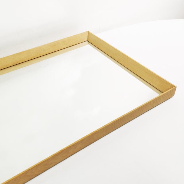 Minimalist Wall Mirror from Aarhus Glasimport, Denmark, 1960s For Sale - Image 12 of 16