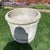 Rustic Vintage Henri Studio Garden Extra Large and Heavy Rolled Rim Concrete Stone Planter W/Stand Numberd For Sale - Image 3 of 12