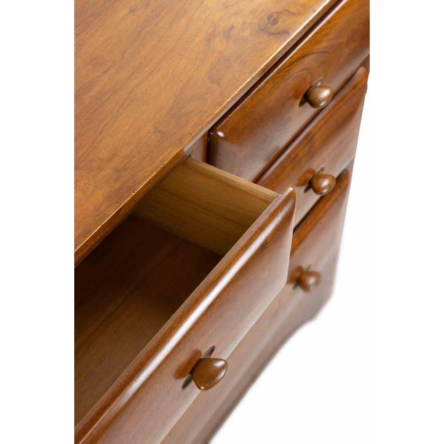 Brown Stettin School Chest of Drawers in Walnut Wood, Italy, 1950s For Sale - Image 8 of 12