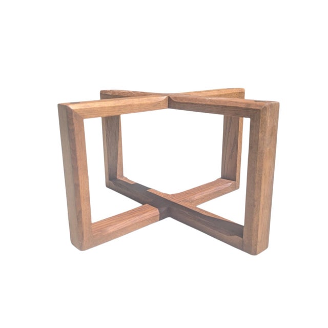 Mid Century Modern Oak Wood Coffee Table For Sale - Image 10 of 15