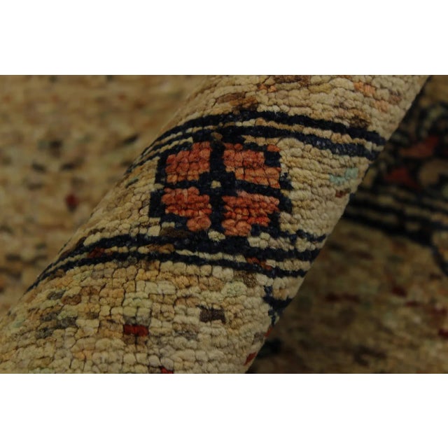 1980s Vintage Gabbeh Tan Wool Rug - 5′10″ × 9′ For Sale In New York - Image 6 of 9