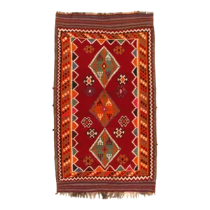 Red Persian Kilim Rug